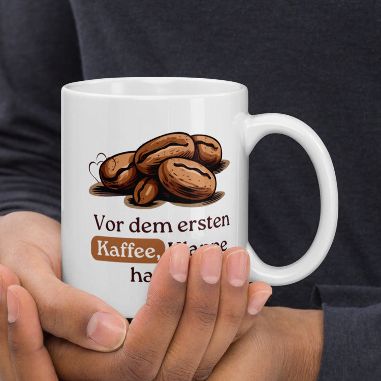 Morgenmuffel-Mug – Vor dem ersten Kaffee, Klappe halten!