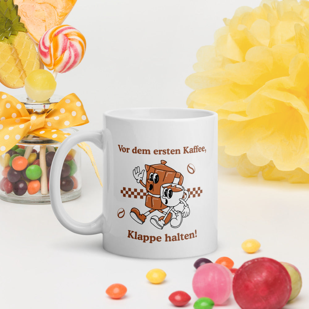 Morgenmuffel-Mug Dora 2 – Vor dem ersten Kaffee, Klappe halten!